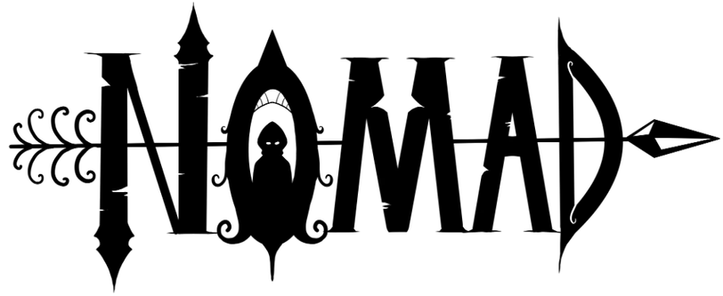 Nomad logo, black, transparent PNG
