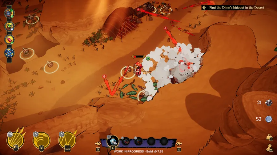 Nomad gameplay, raiders vanish in a burst of dust