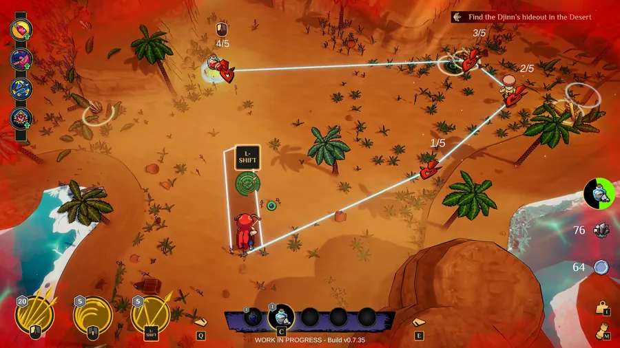 Nomad gameplay, Zarqa marks five targets before releasing the volley