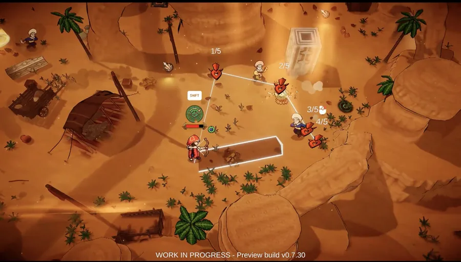 Nomad gameplay, zarqa marks five targets before releasing the volley