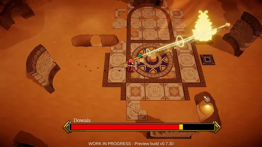 Nomad gameplay, zarqa answers with a golden piercing arrow